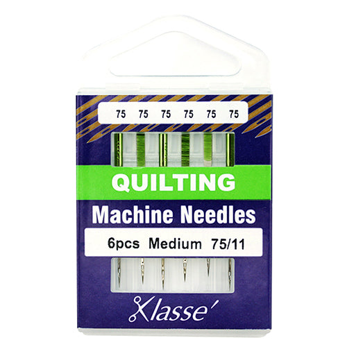 Klasse Sewing Machine Needles Quilting Size 75 11 6 Per Cassette Homecraft Textiles