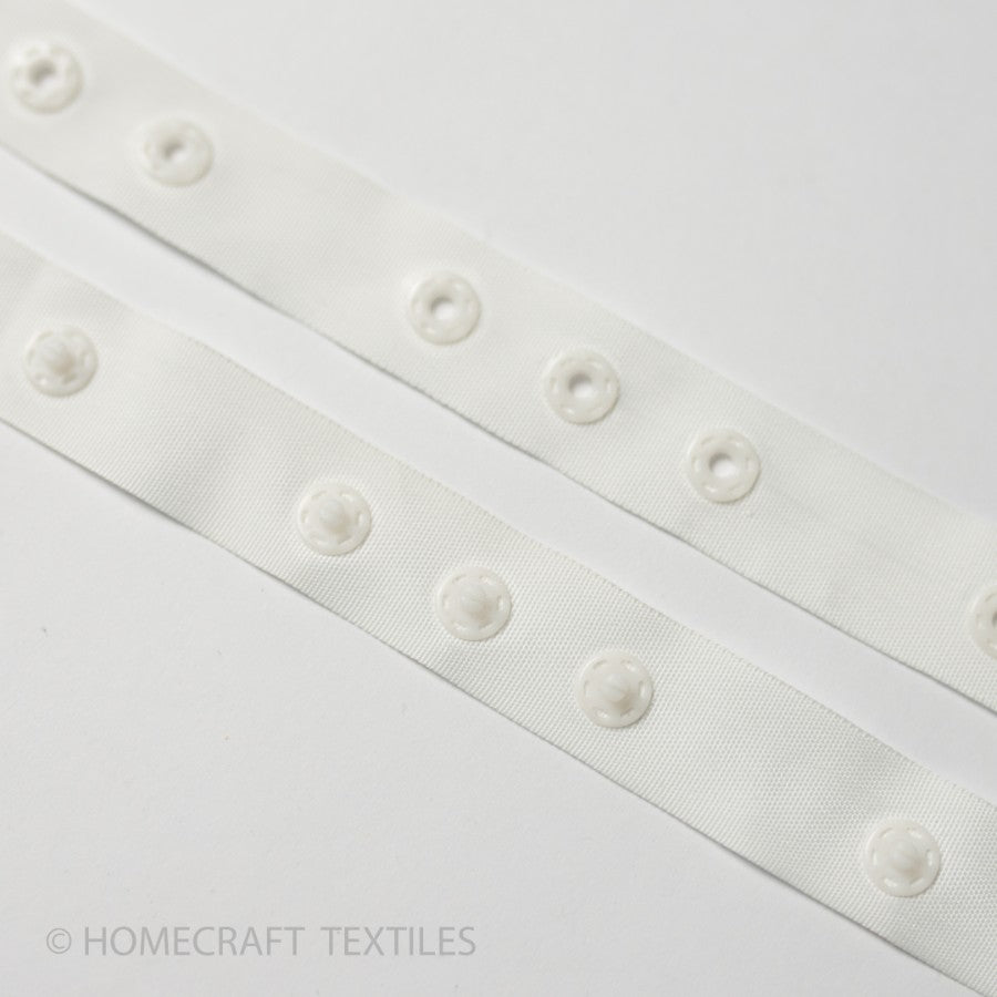 Press Stud Tape Homecraft Textiles