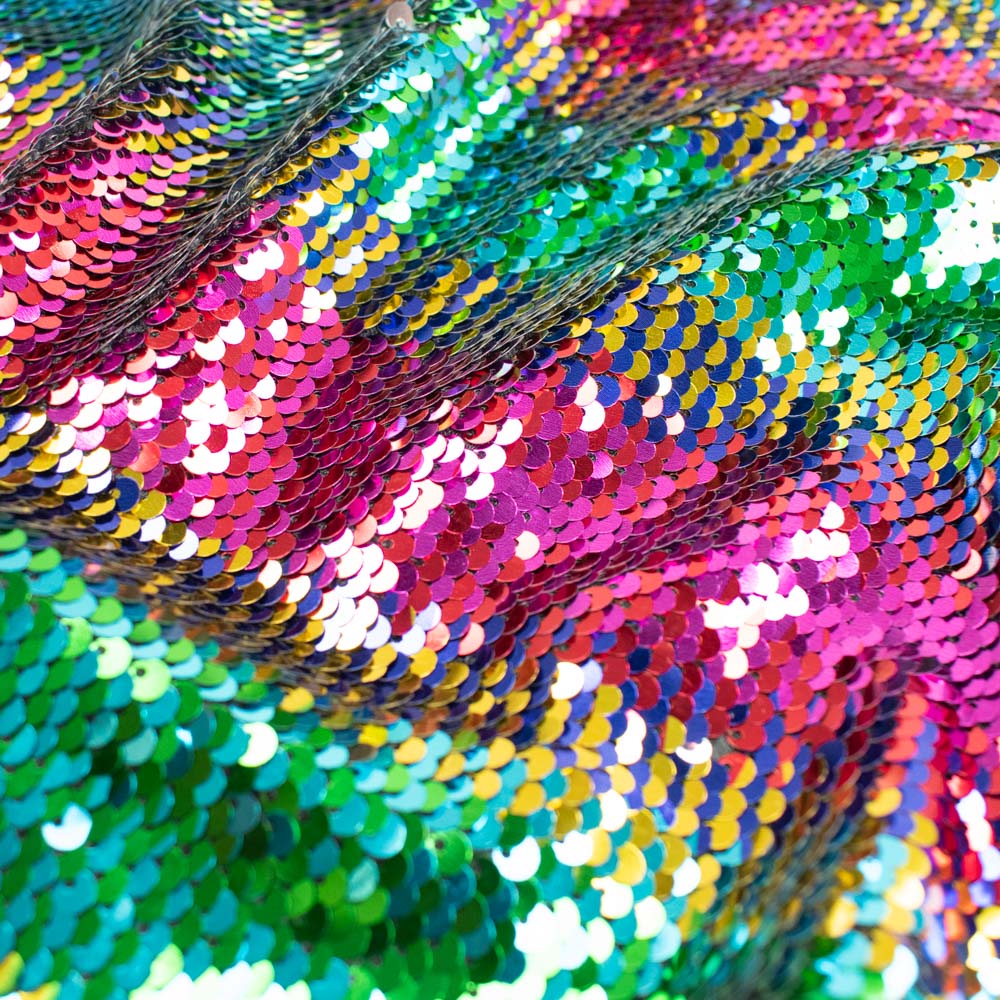 Multicoloured Two Tone Sequin Homecraft Textiles