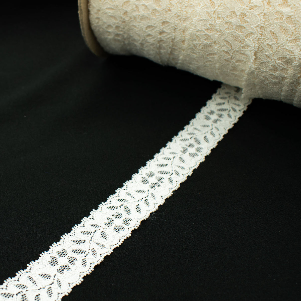 Stretch Knit And Lace Trim main image 1