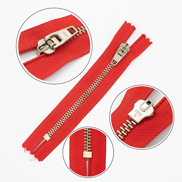 YKK Closed End Metal Zip 13CM – Homecraft Textiles