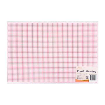 Sew Easy Printed Grid Plastic Template Sheet – 32 x 47cm