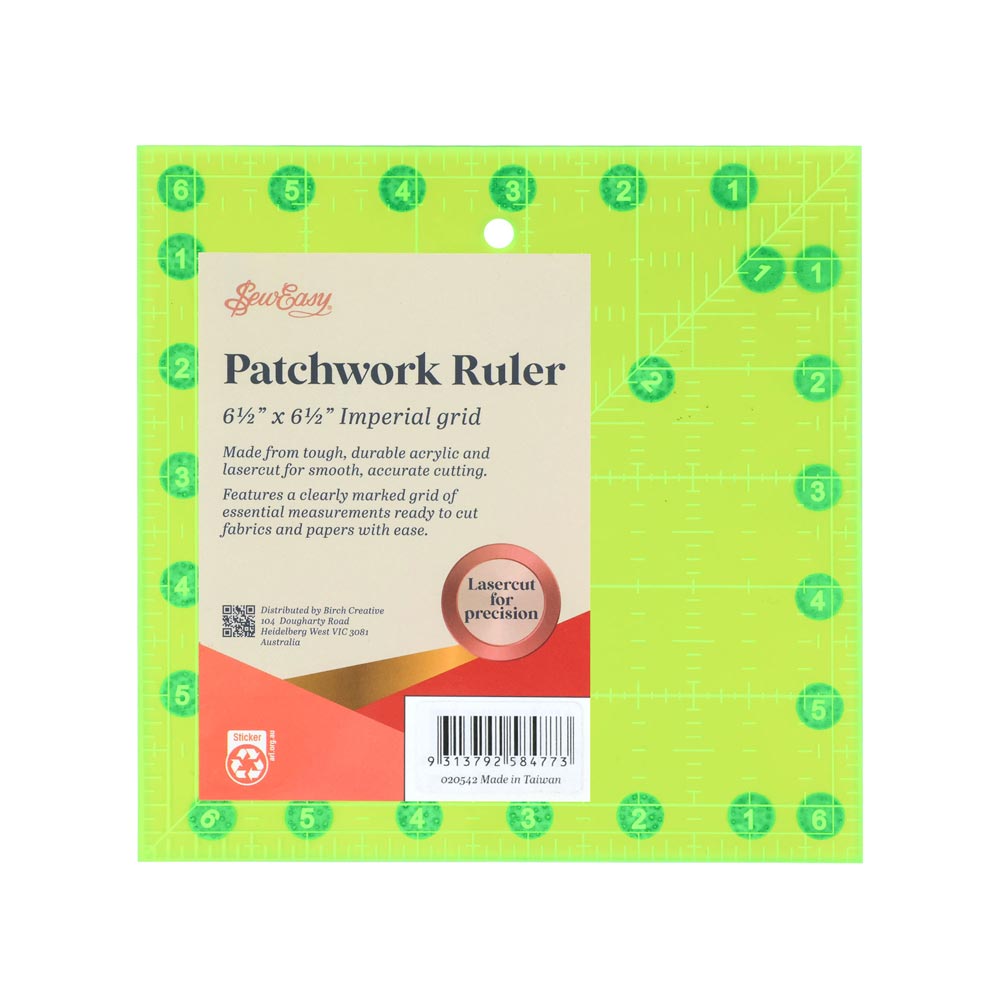Sew Easy Non-Slip Fluoro Quilt Square – 6½"