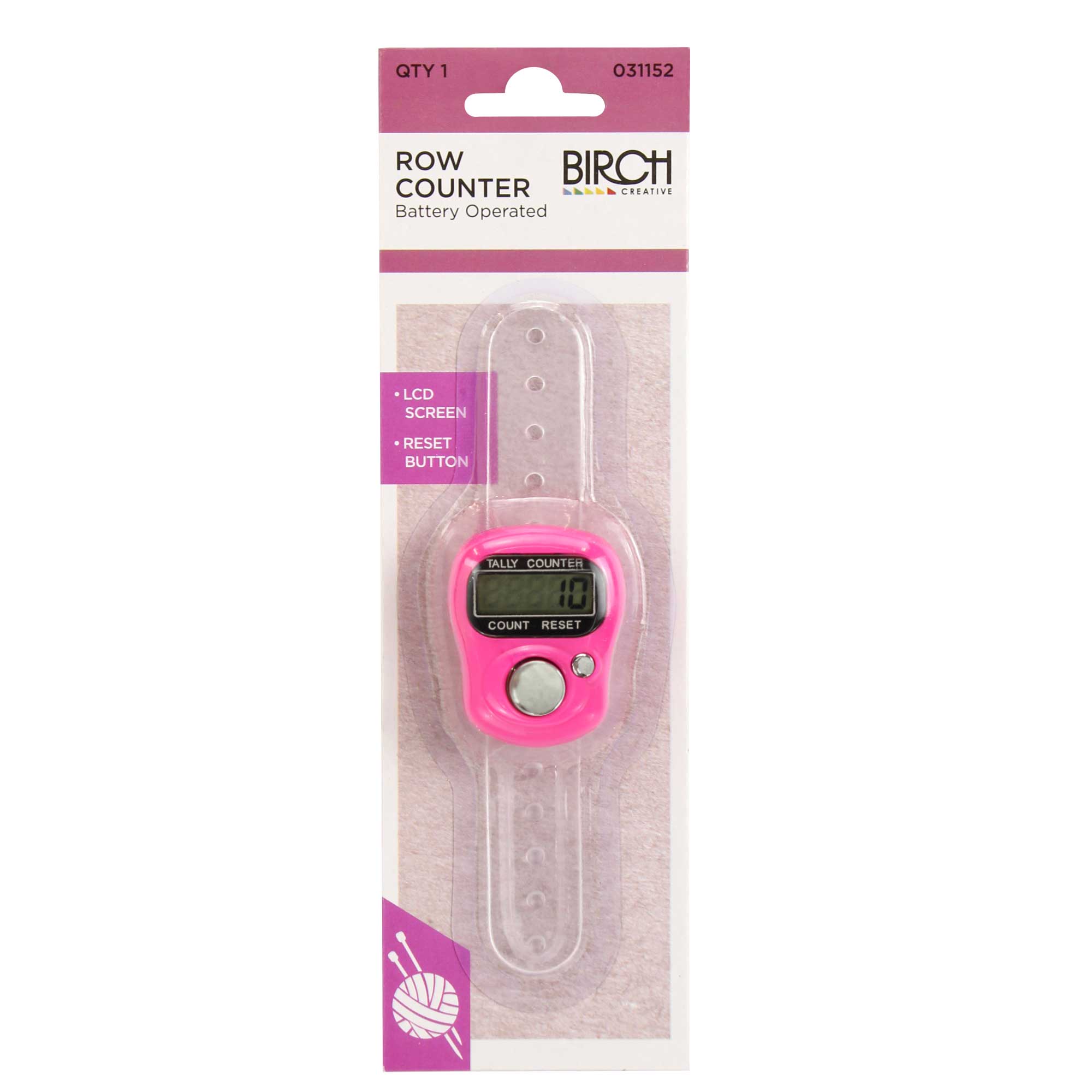 Birch Battery Operated Row Counter