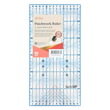 Sew Easy Metric Quilt Ruler – 15cm x 30cm