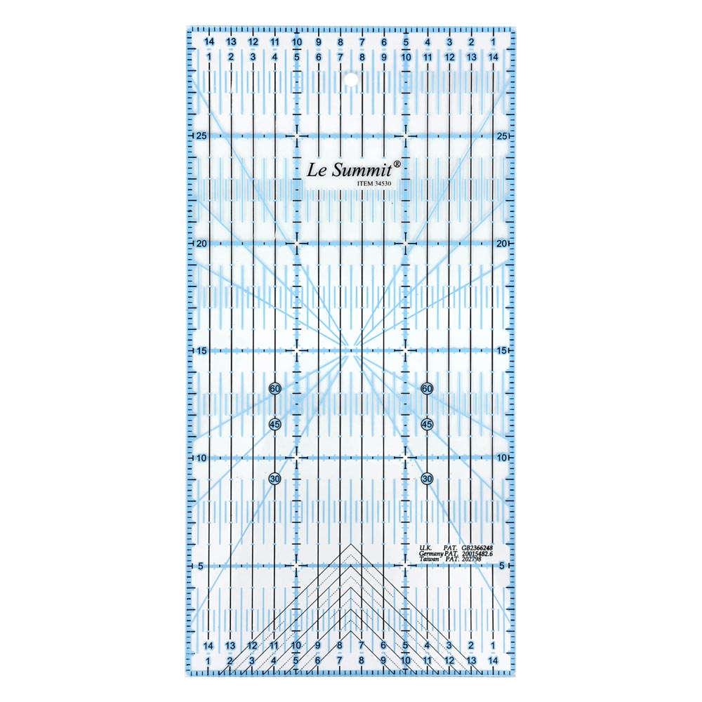 Sew Easy Metric Quilt Ruler – 15cm x 30cm