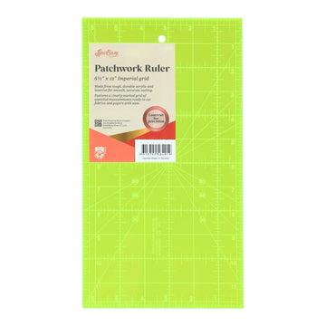 Sew Easy Fluoro Quilt Ruler – 6½" x 12"