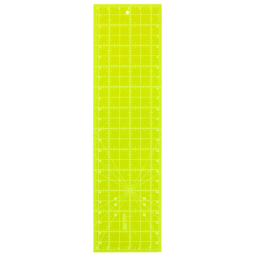 Sew Easy Fluoro Quilt Ruler – 6½" x 24"