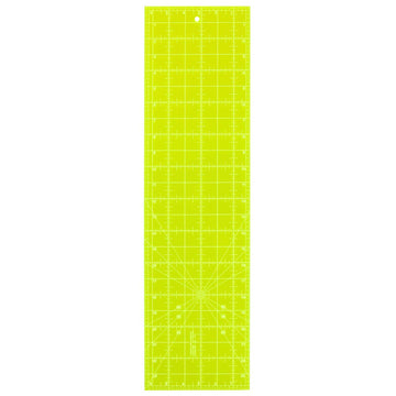 Sew Easy Fluoro Quilt Ruler – 6½" x 24"