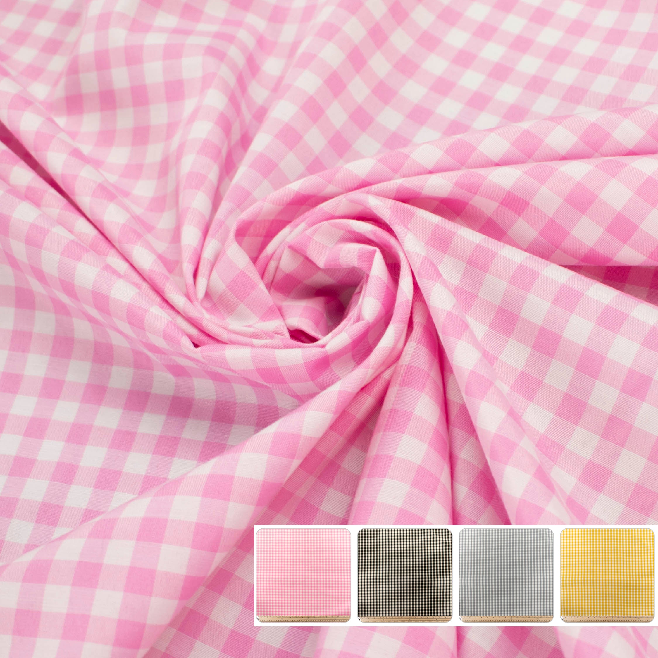 1/4-inch Cotton Poly Gingham Fabric