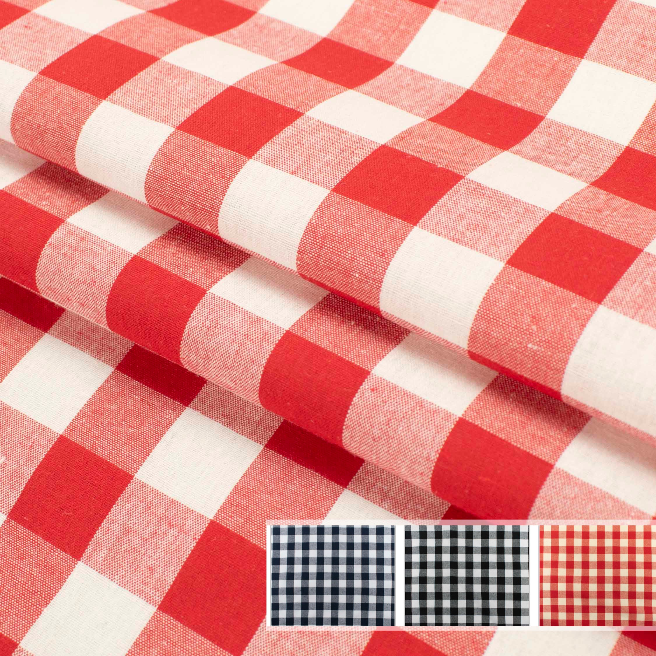 1-inch Cotton Gingham Fabric