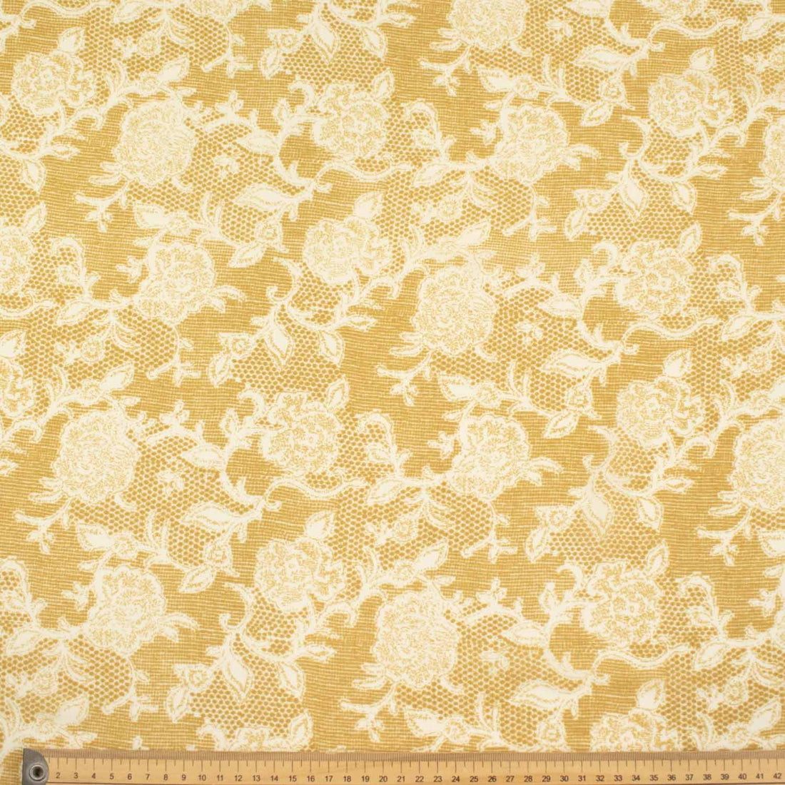 Printed Chiffon Floral & Honeycomb