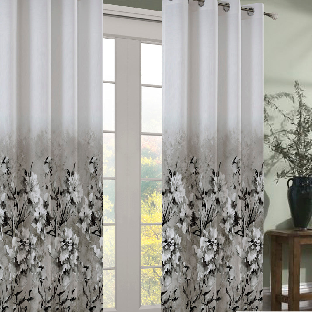 280CM Wide Magnolia Bloom Floral Printed Curtaining/Upholstery Fabric