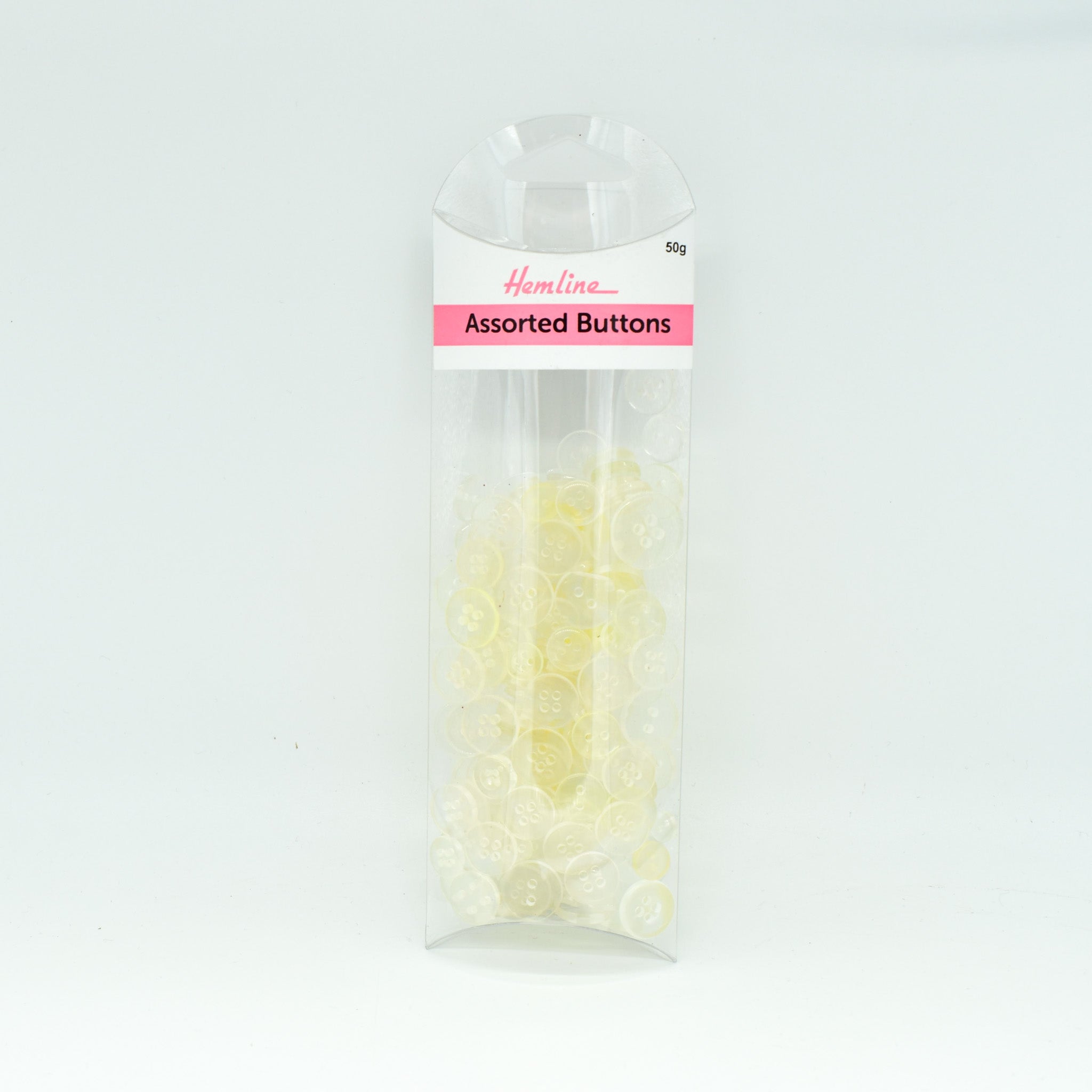Hemline Assorted  Buttons Clear