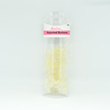 Hemline Assorted  Buttons Clear