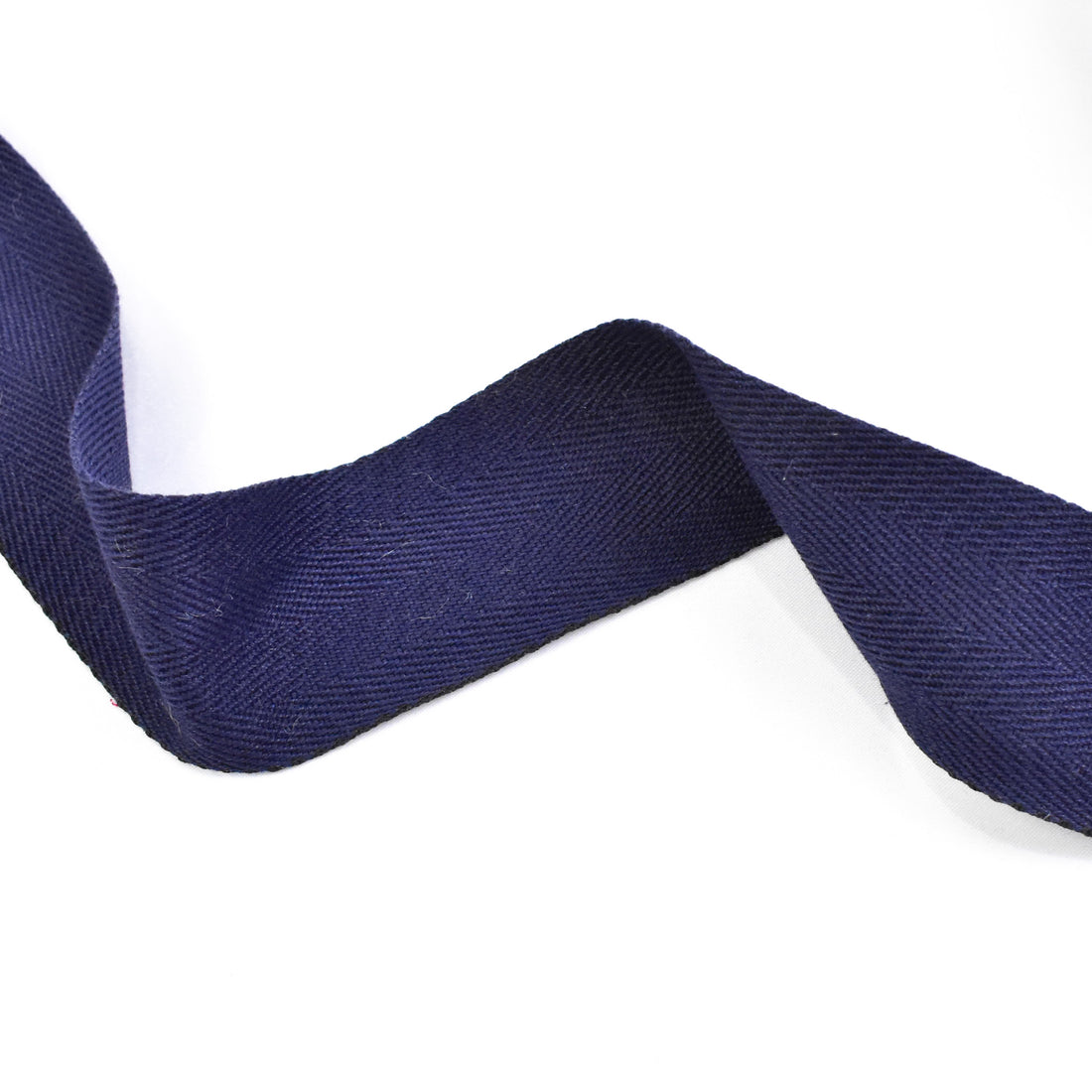 100% Herringbone Cotton Tape - Navy 50MM