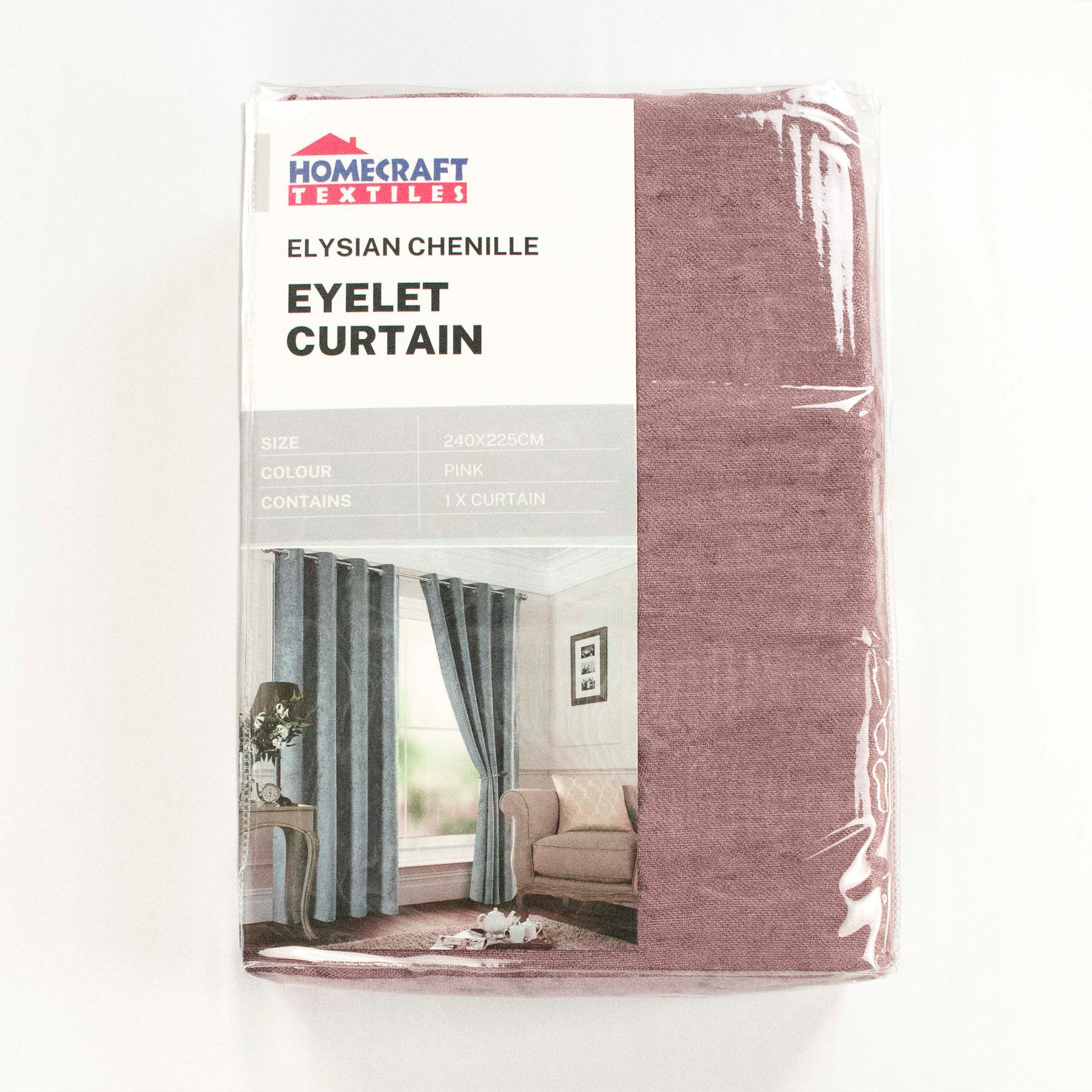 Elysian Chenille Eyelet Curtain