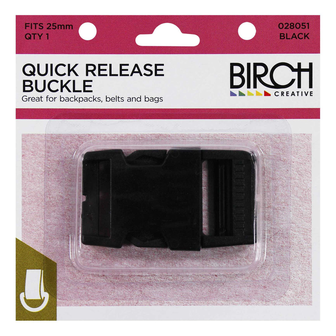 Birch Quick Release Buckle 25mm