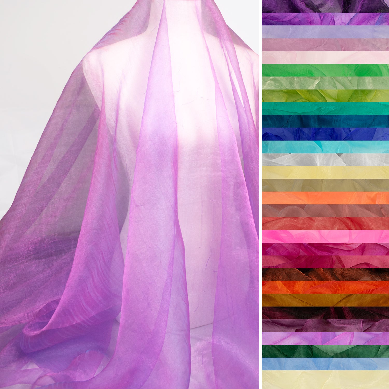 260cm Crushed Organza