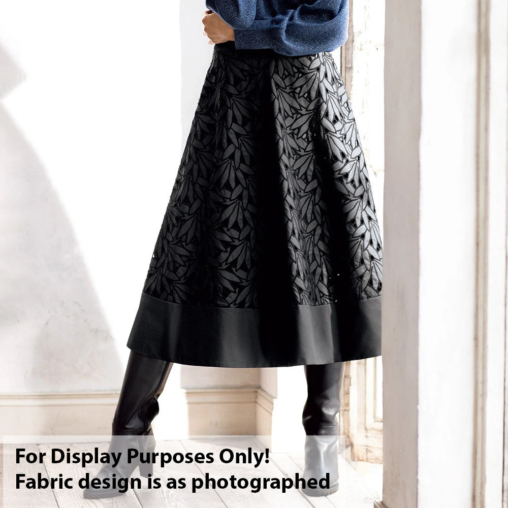 Daisy Floral Cutwork Faux Leather Vinyl Burnout Appliqué