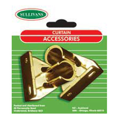 Sullivans Curtain Plastic Muslin Bracket - Gold 16mm