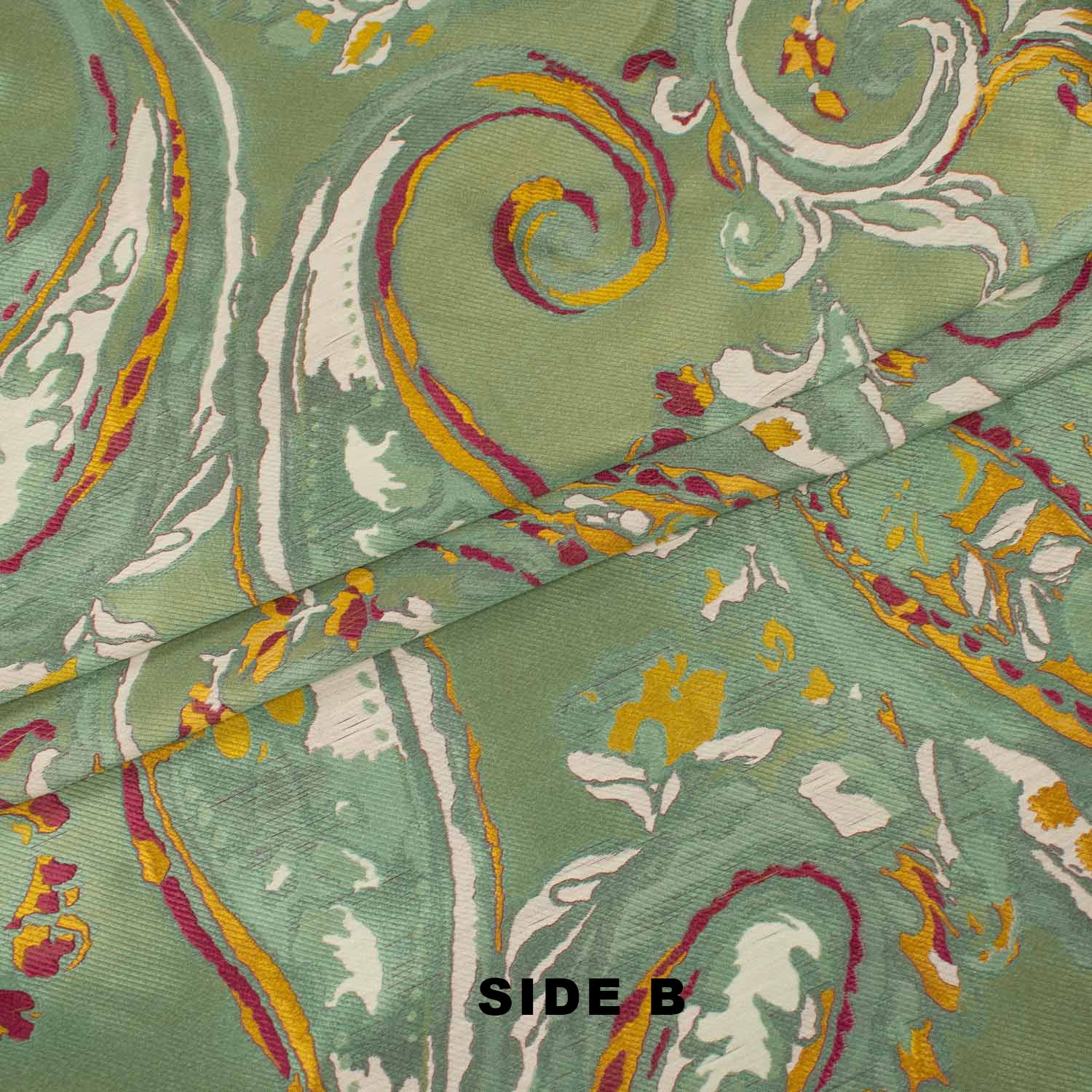 Turkish Curtaining/Upholstery Embroidered Reversible Paisley Brocade