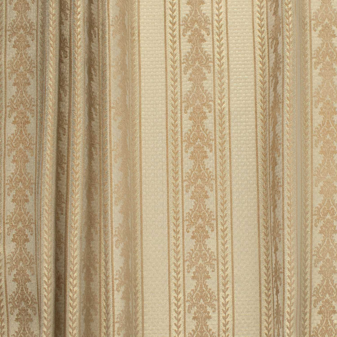 Turkish Curtaining/Upholstery Embroidered Vintage Vines Stripes Jacquard