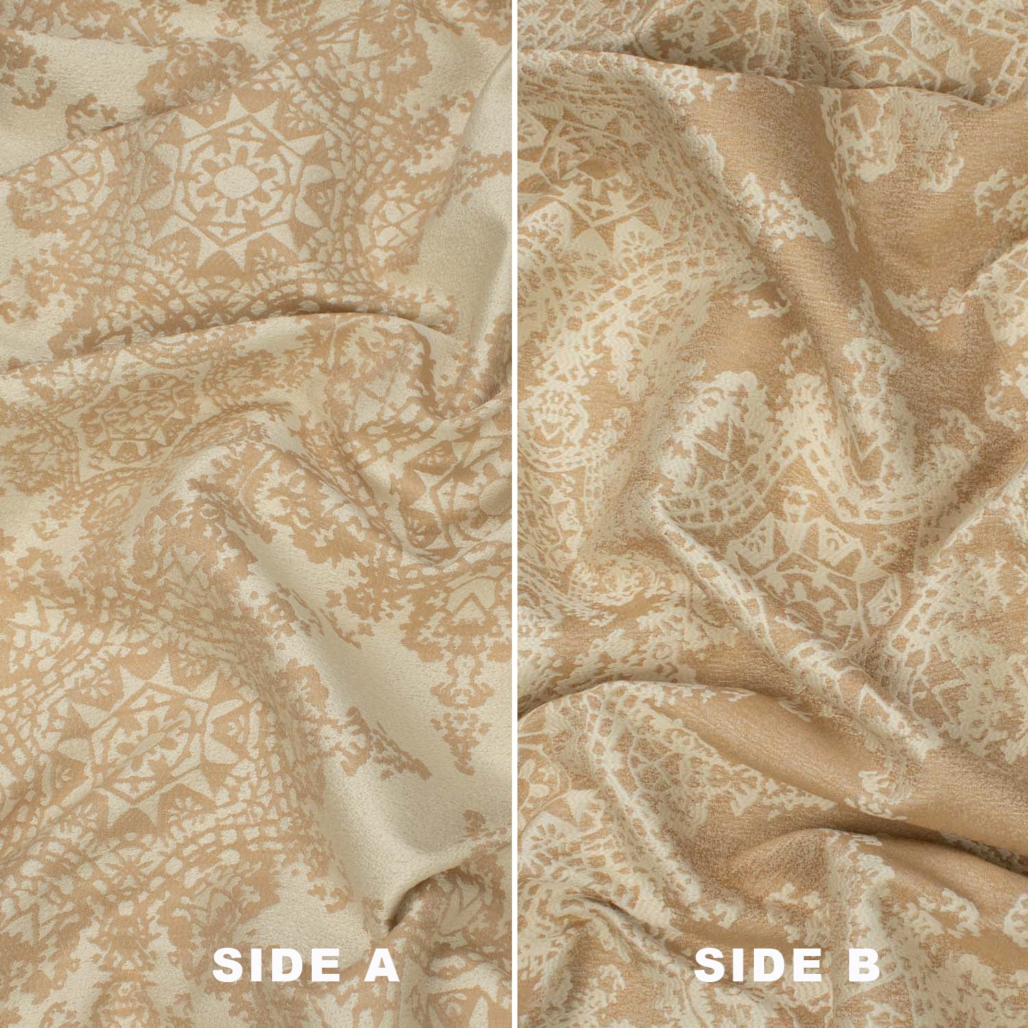 Turkish Curtaining/Upholstery Reversible Snowflake Jacquard