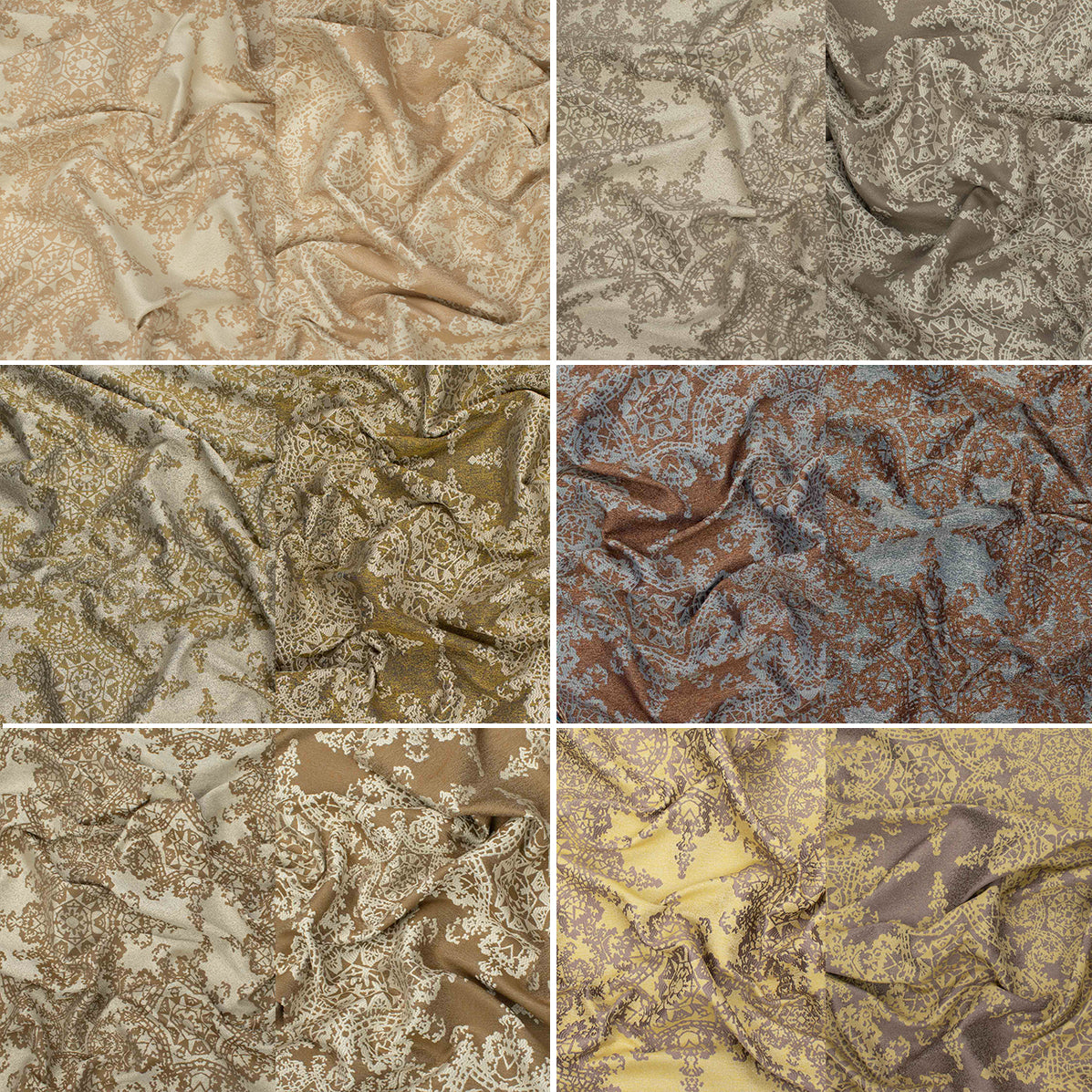 Turkish Curtaining/Upholstery Reversible Snowflake Jacquard