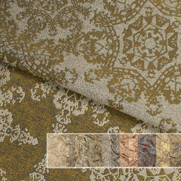 Turkish Curtaining/Upholstery Reversible Snowflake Jacquard