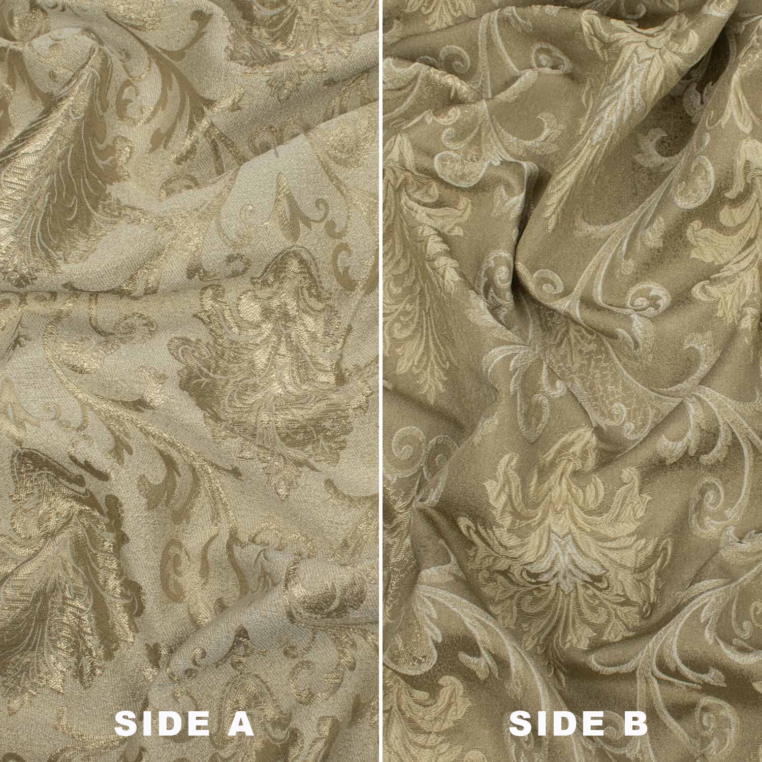 Turkish Curtaining/Upholstery Reversible Decor Damask Jacquard Des 2