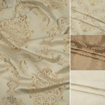 Turkish Curtaining/Upholstery Glitter Decor Damask Jacquard