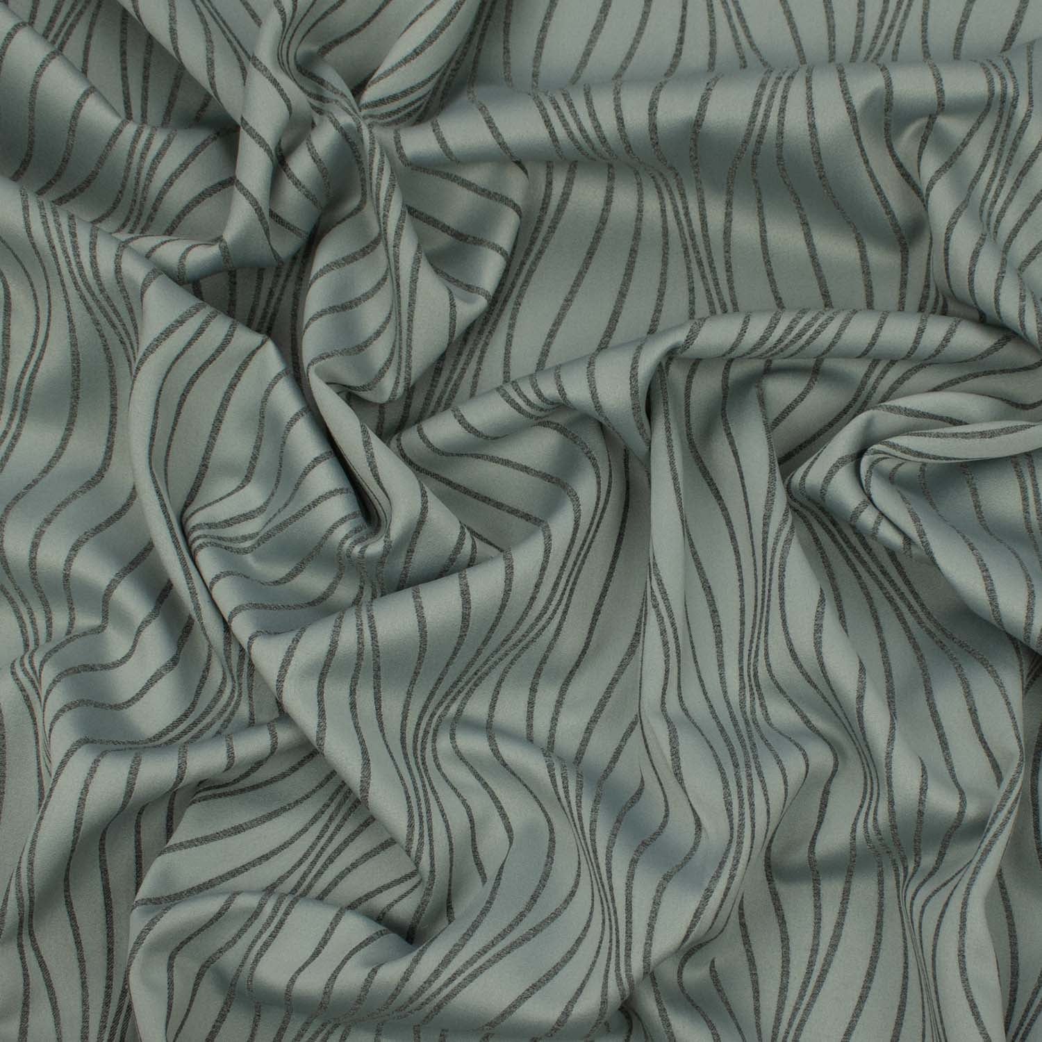 Turkish Curtaining/Upholstery Reversible Wave Geometirc Jacquard