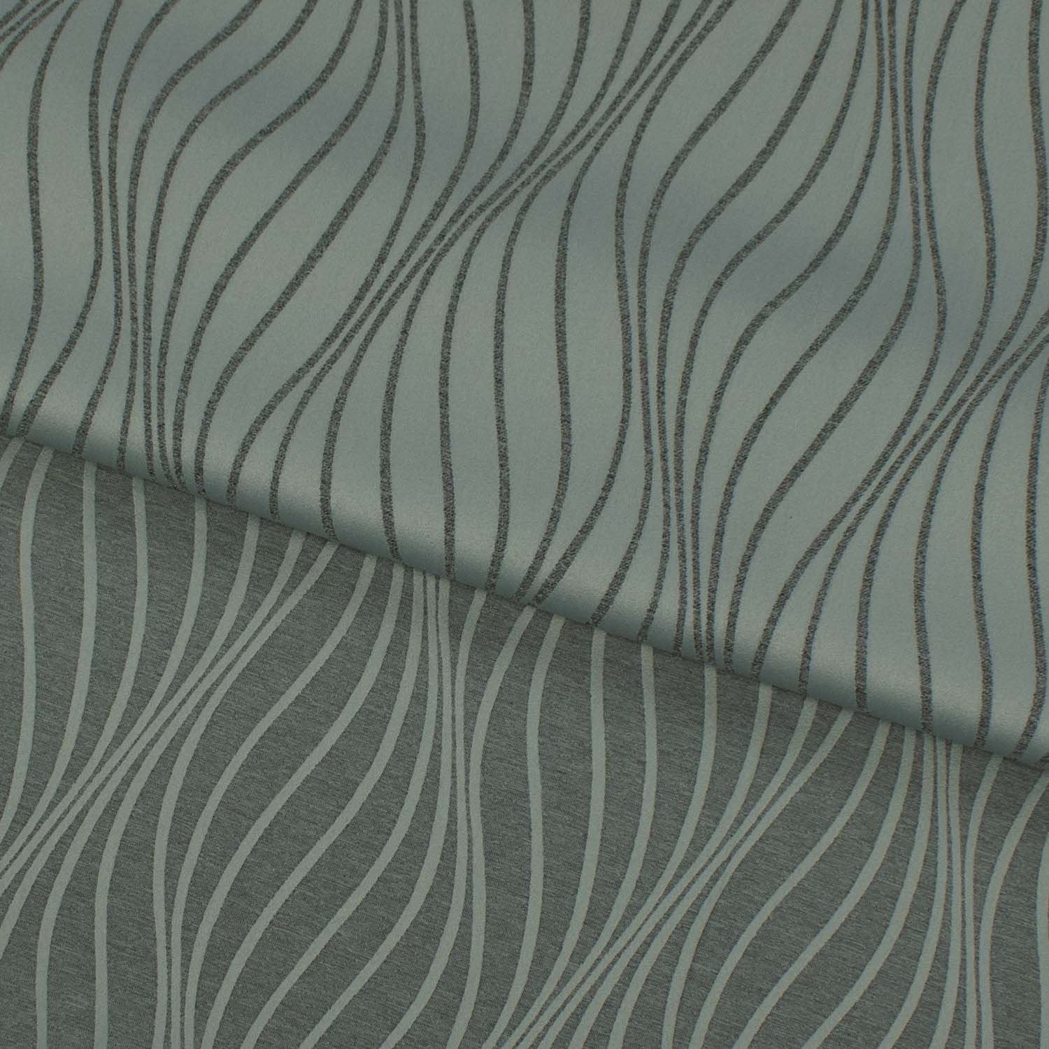 Turkish Curtaining/Upholstery Reversible Wave Geometirc Jacquard