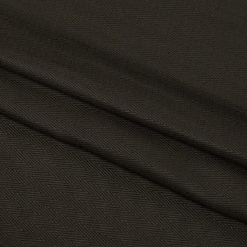 Turekish Curtaining/Upholstery Dark Brown Herringbone Jacquard