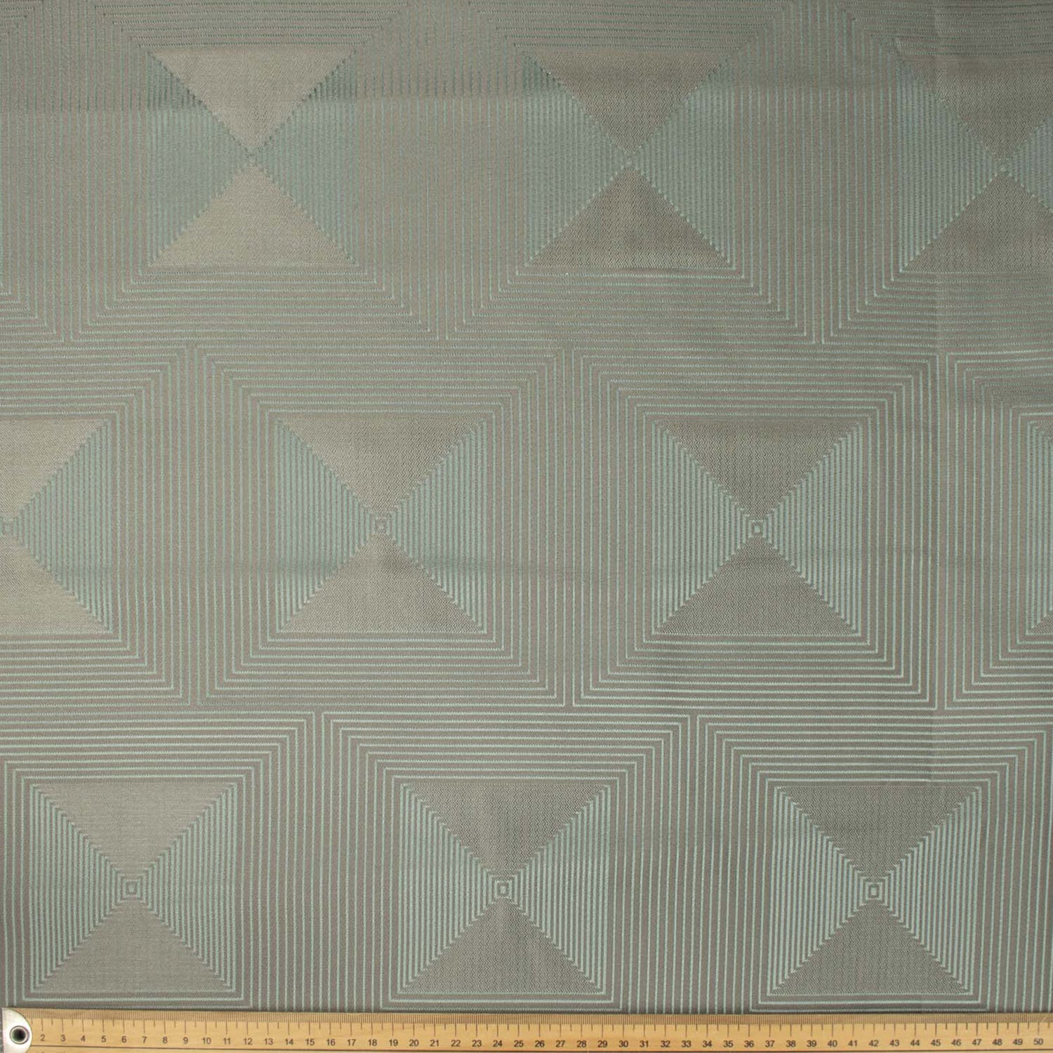 Turkish Curtaining/Upholstery Silver Geometirc Jacquard