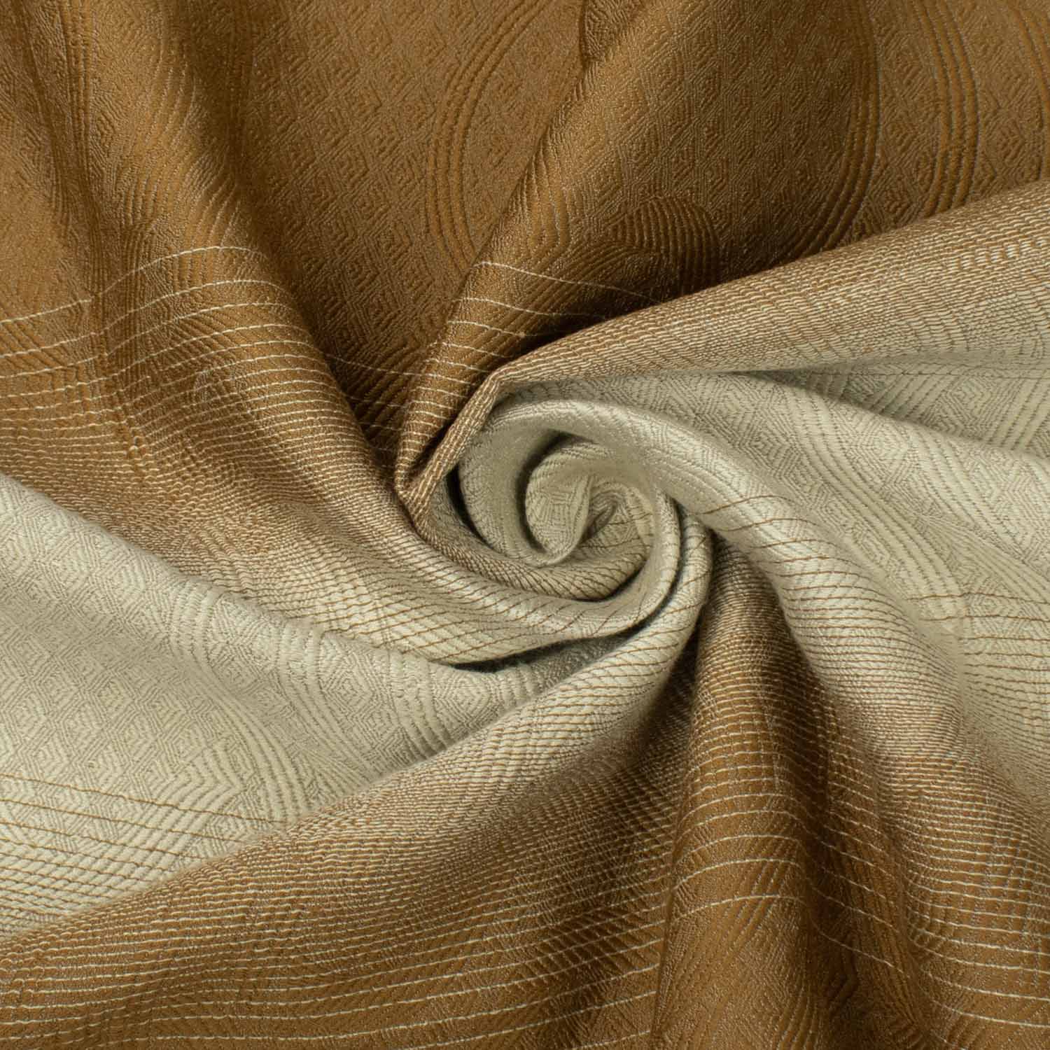 Turkish Curtaining/Upholstery Wave Ombré Shaded Brown Brocade