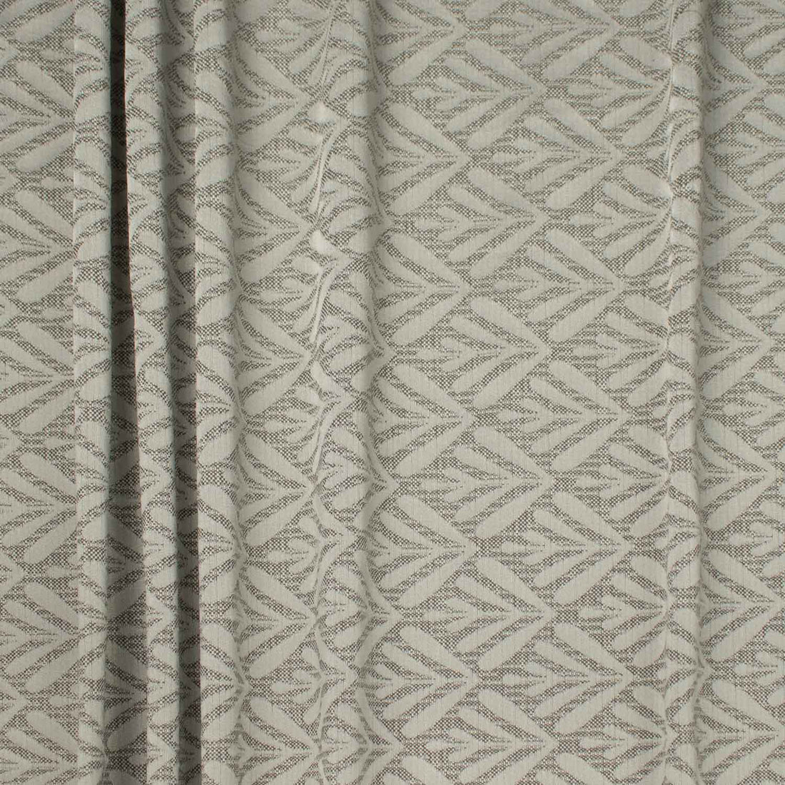 Turkish Curtaining/Upholstery Silver Leaves Geometirc Jacquard