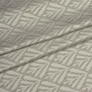 Turkish Curtaining/Upholstery Silver Leaves Geometirc Jacquard