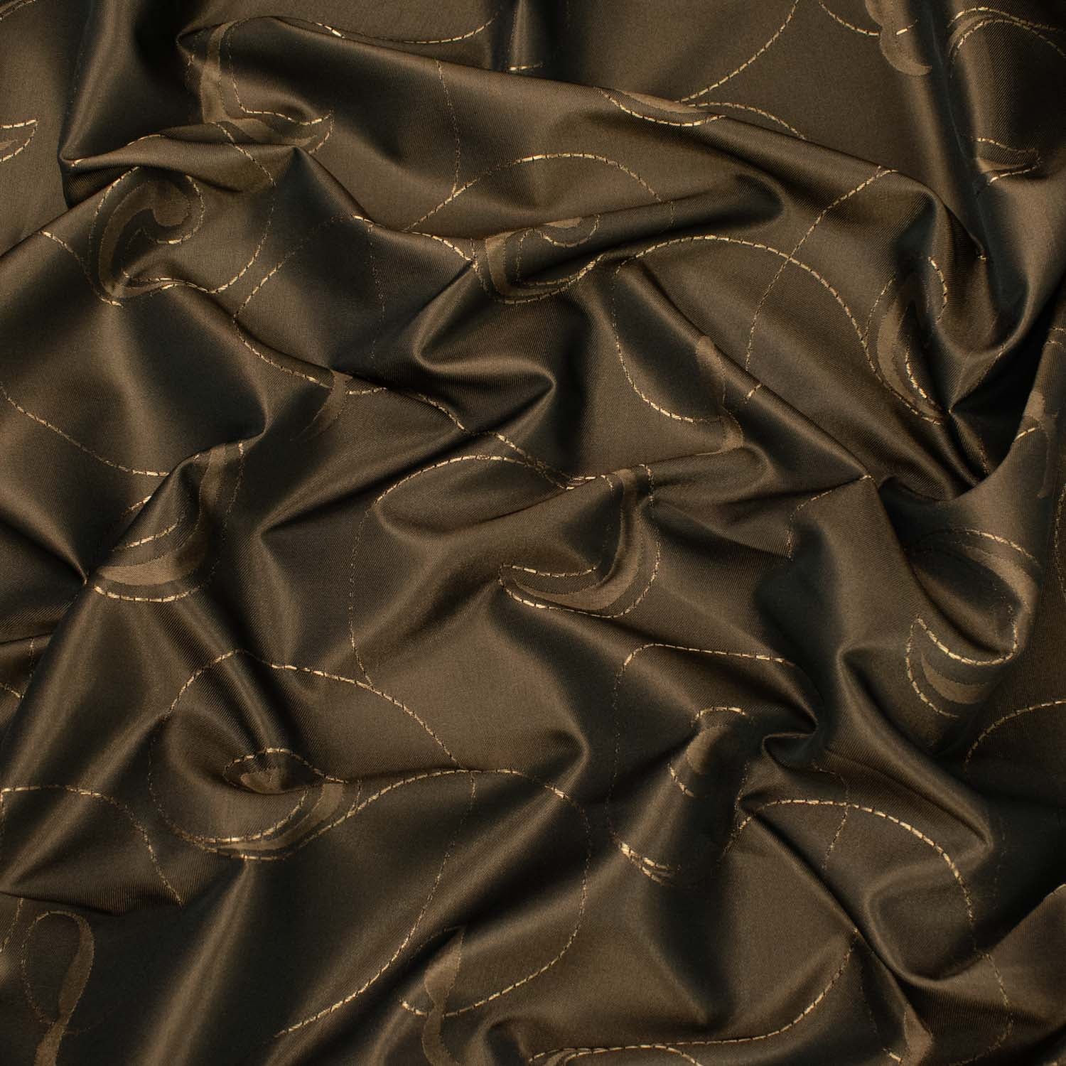 Turkish Curtaining/Upholstery Embroidered Vines Sateen Jacquard
