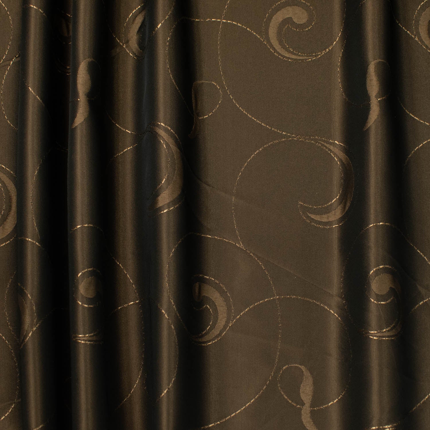 Turkish Curtaining/Upholstery Embroidered Vines Sateen Jacquard