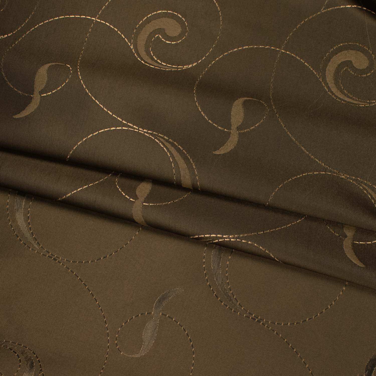Turkish Curtaining/Upholstery Embroidered Vines Sateen Jacquard