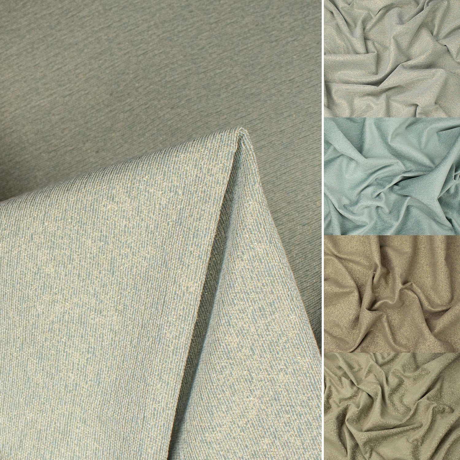 Turkish Curtaining/Upholstery Glitter Reversible Chenille Canvas