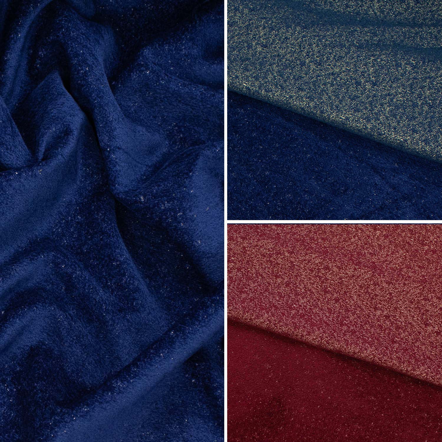 Curtaining/Upholstery Glitter Textured Reversible Heavy Chenille Canvas