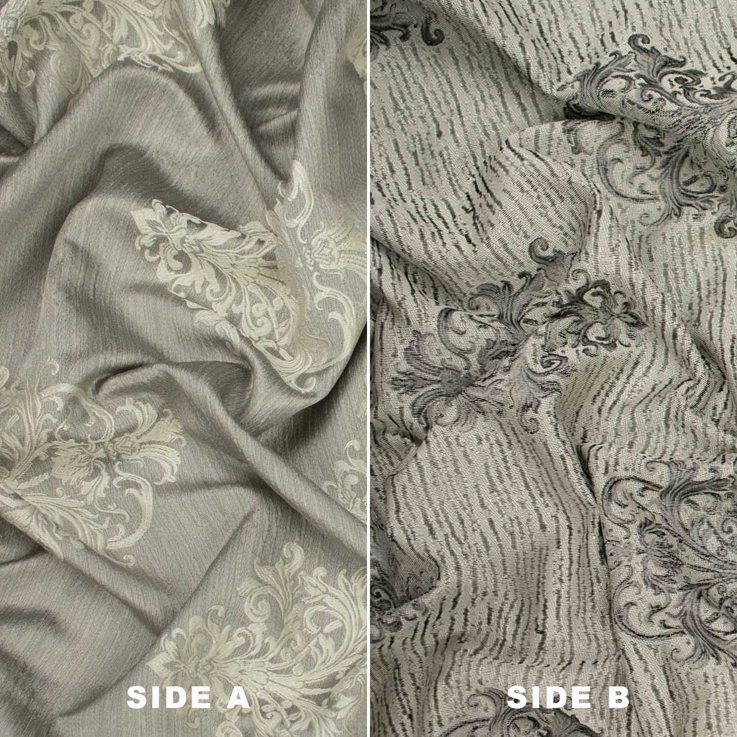 Turkish Curtaining/Upholstery Reversible Decor Damask Jacquard Des 1