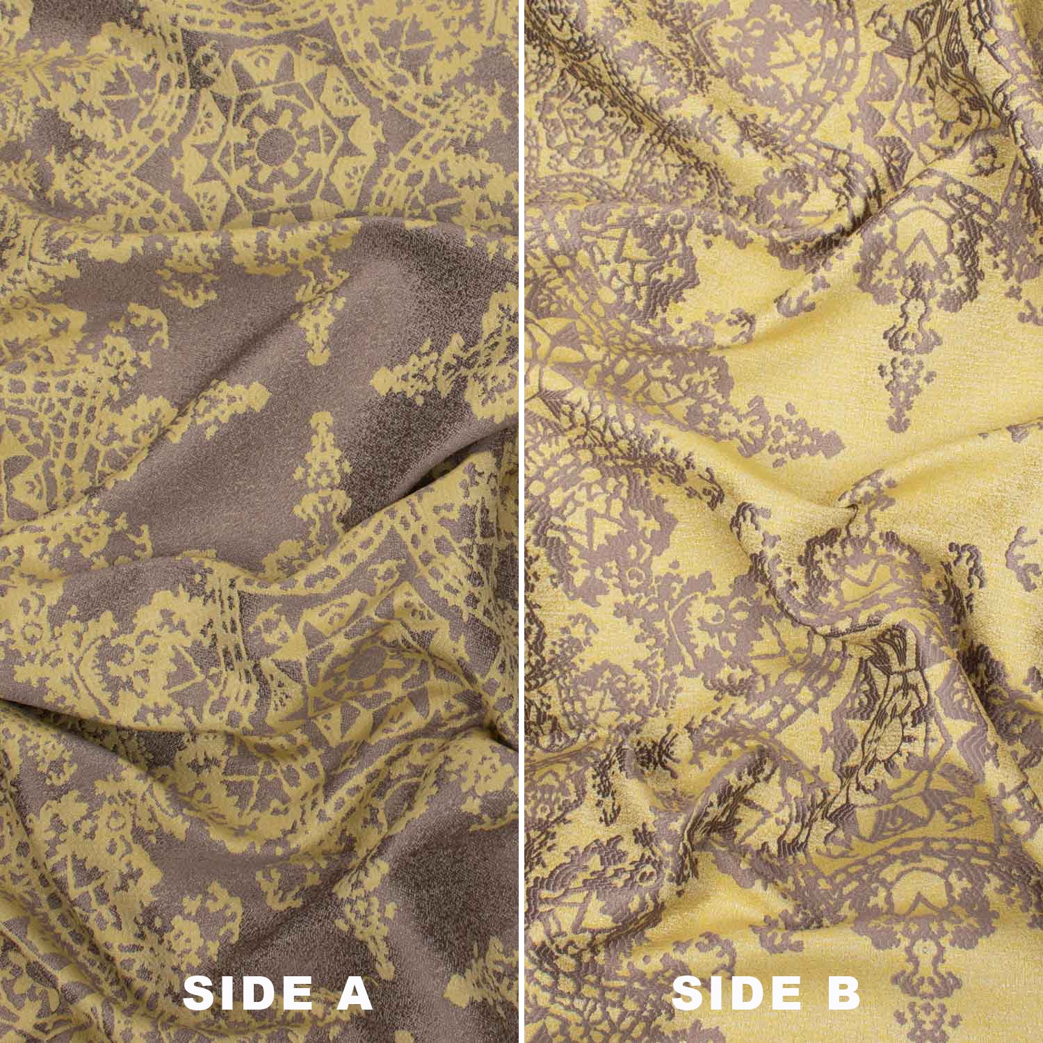 Turkish Curtaining/Upholstery Reversible Snowflake Jacquard