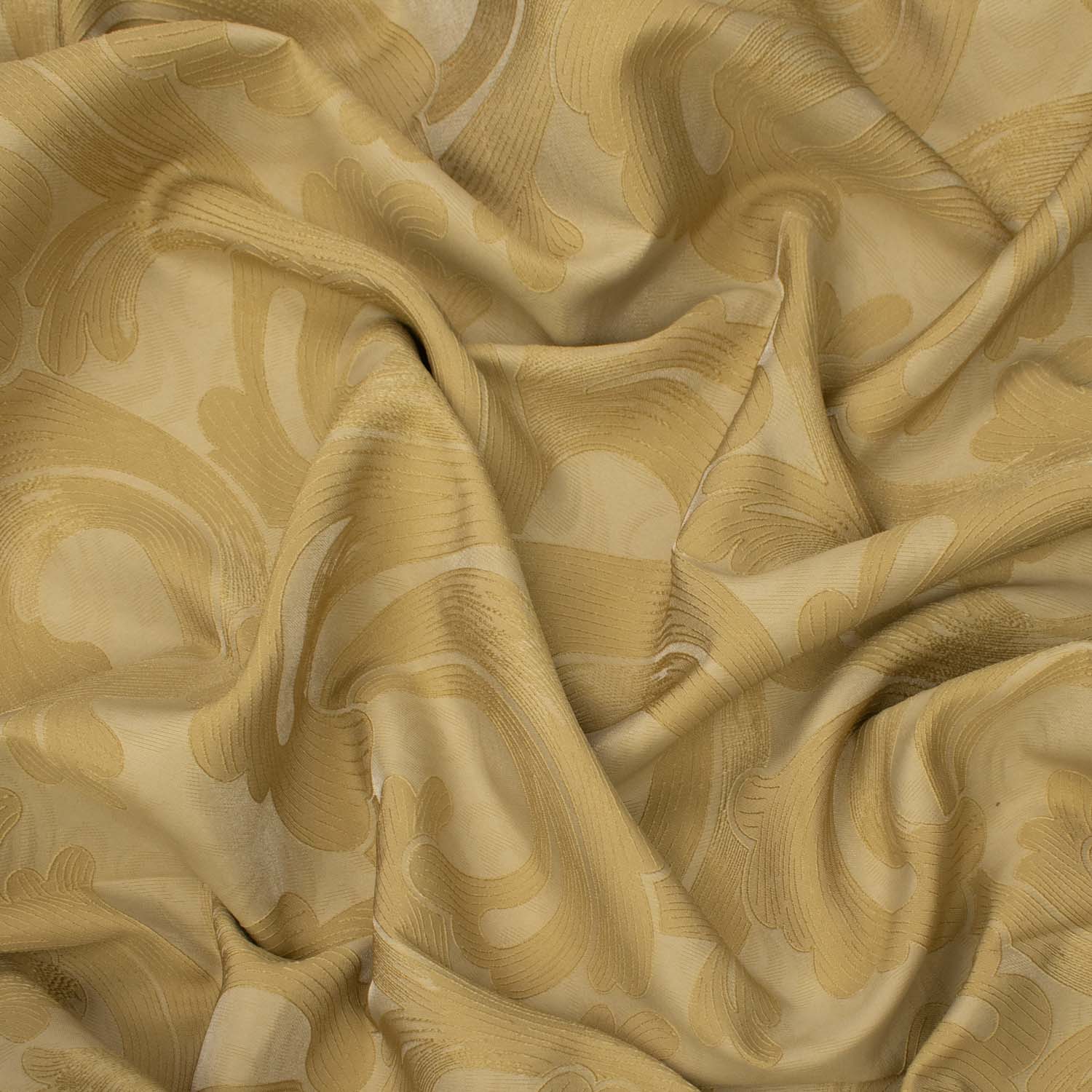 Turkish Curtaining/Upholstery Embroidered Gold Vines Jacquard