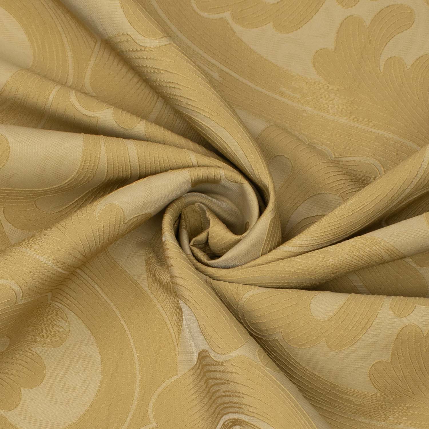 Turkish Curtaining/Upholstery Embroidered Gold Vines Jacquard