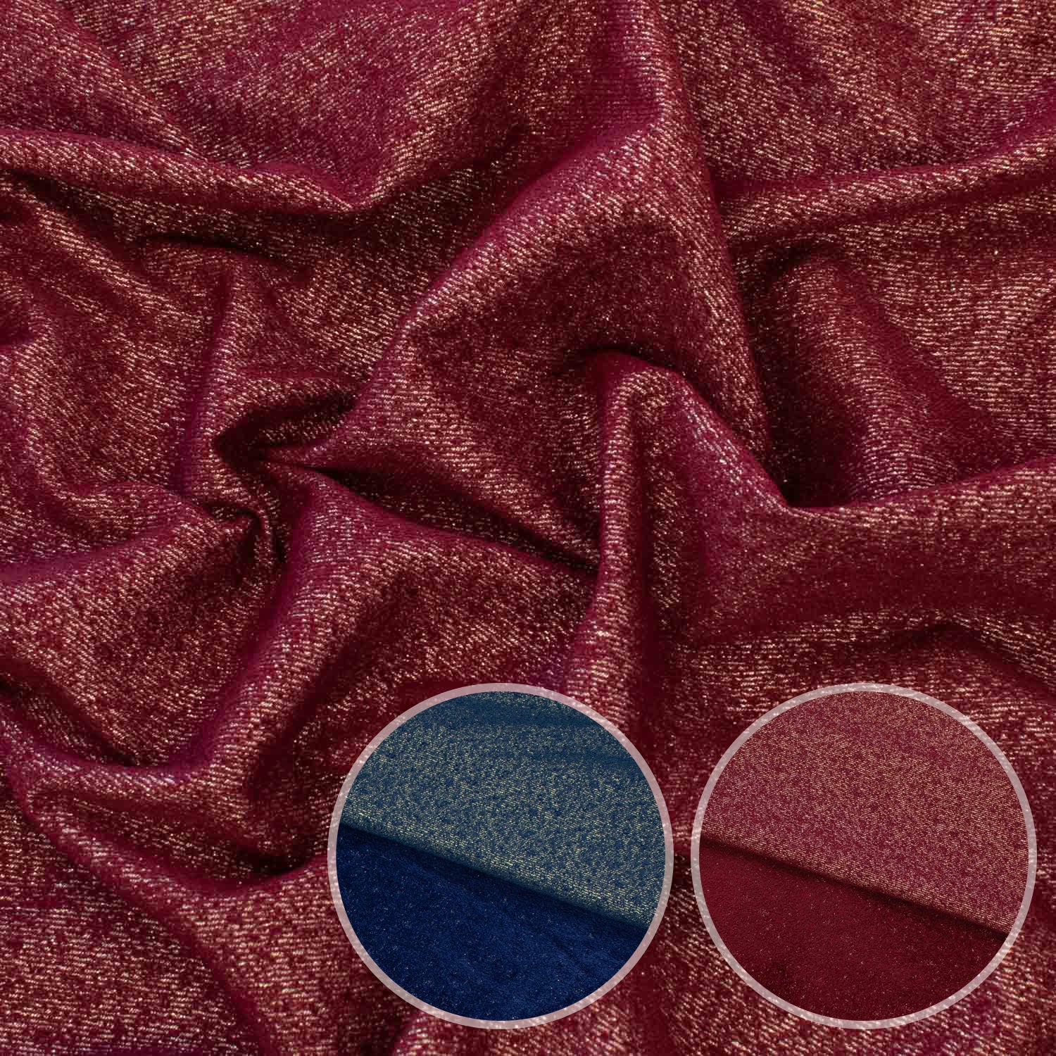 Curtaining/Upholstery Glitter Textured Reversible Heavy Chenille Canvas