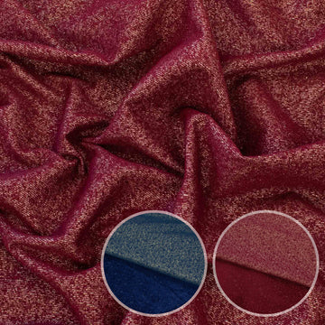 Curtaining/Upholstery Glitter Textured Reversible Heavy Chenille Canvas